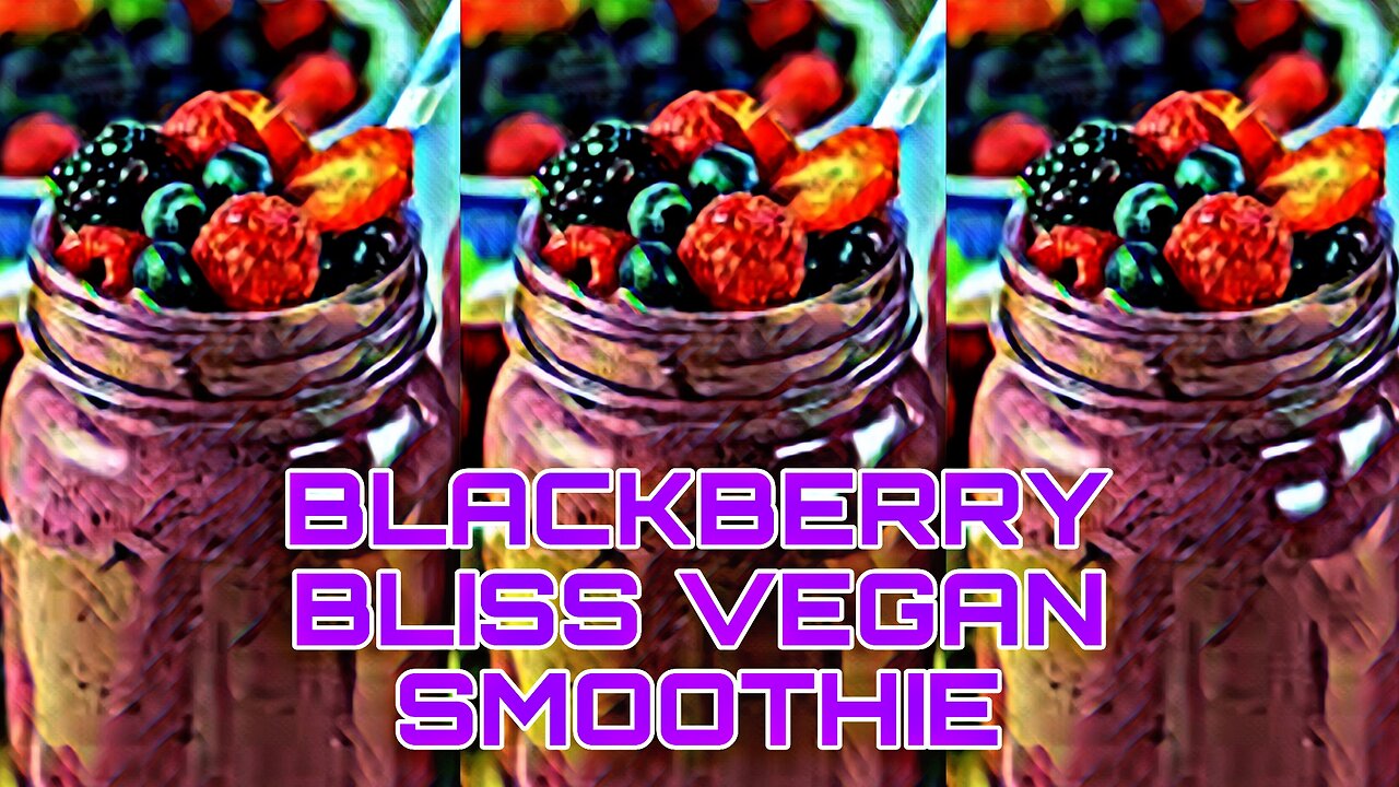 Blackberry Bliss Vegan Smoothie🐮