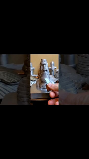 Making an aluminum Moai Statue - Gum Gum #shorts #cool #casting #diy