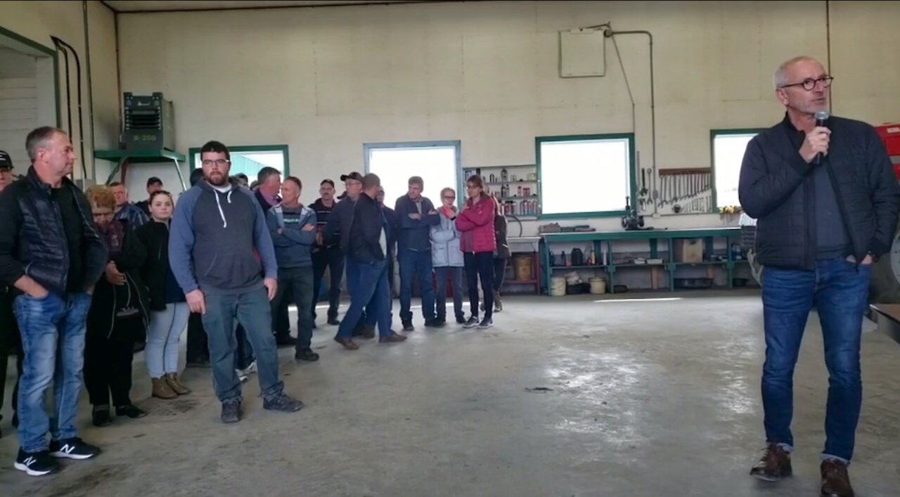 Rassemblement producteurs agricoles