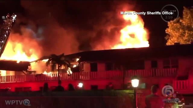 Large fire destroys 10 units at Stuart condo