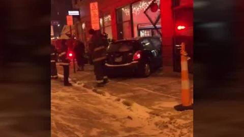 12-8 Car crashed into Banter restaurant