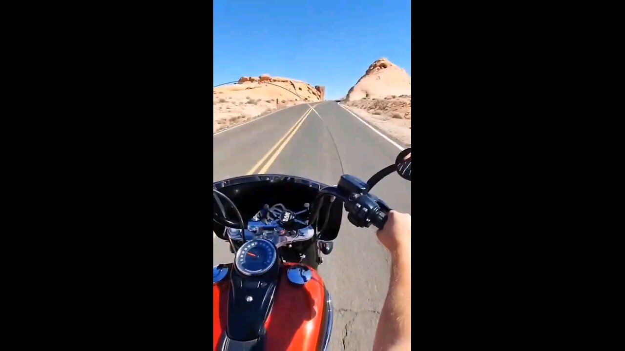 traveling on a harley !