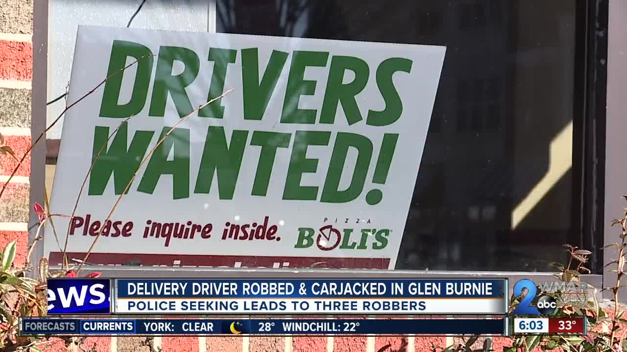 Delivery driver robbed, beaten and carjacked in Glen Burnie