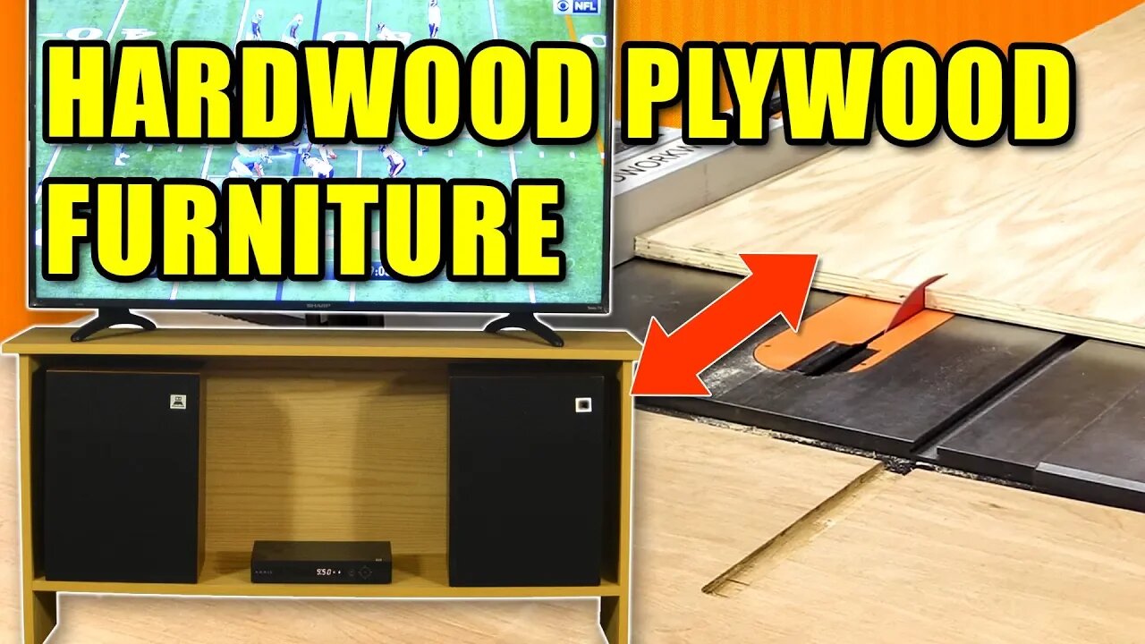 Building Furniture With Double Sided Hardwood Plywood - TV Stand