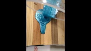 DIY Blueish Epoxy crack FILLER