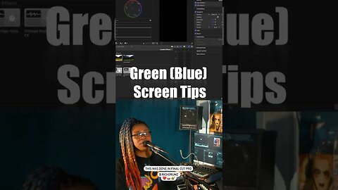 B.Rich Tips! (Green Screen Tip) @PanasonicLumixVideo #fcpx #shorts #videoeditingtips