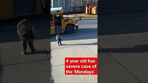 4 year old has severe case of the Mondays. Thanks to news station in Kansas