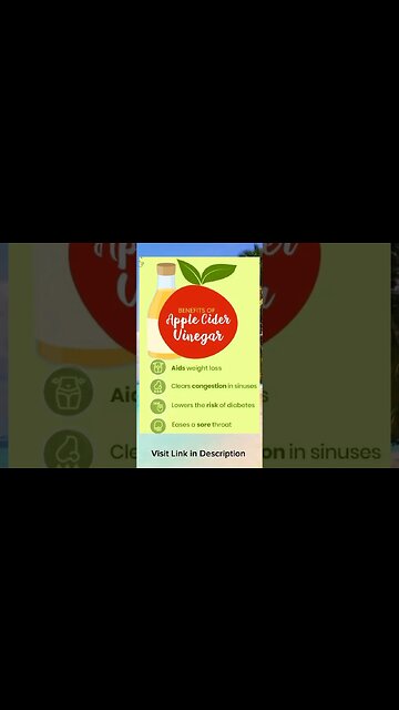 Benefits of drinking apple cider vinegar | Is there a benefit to taking apple cider vinegar #Shorts