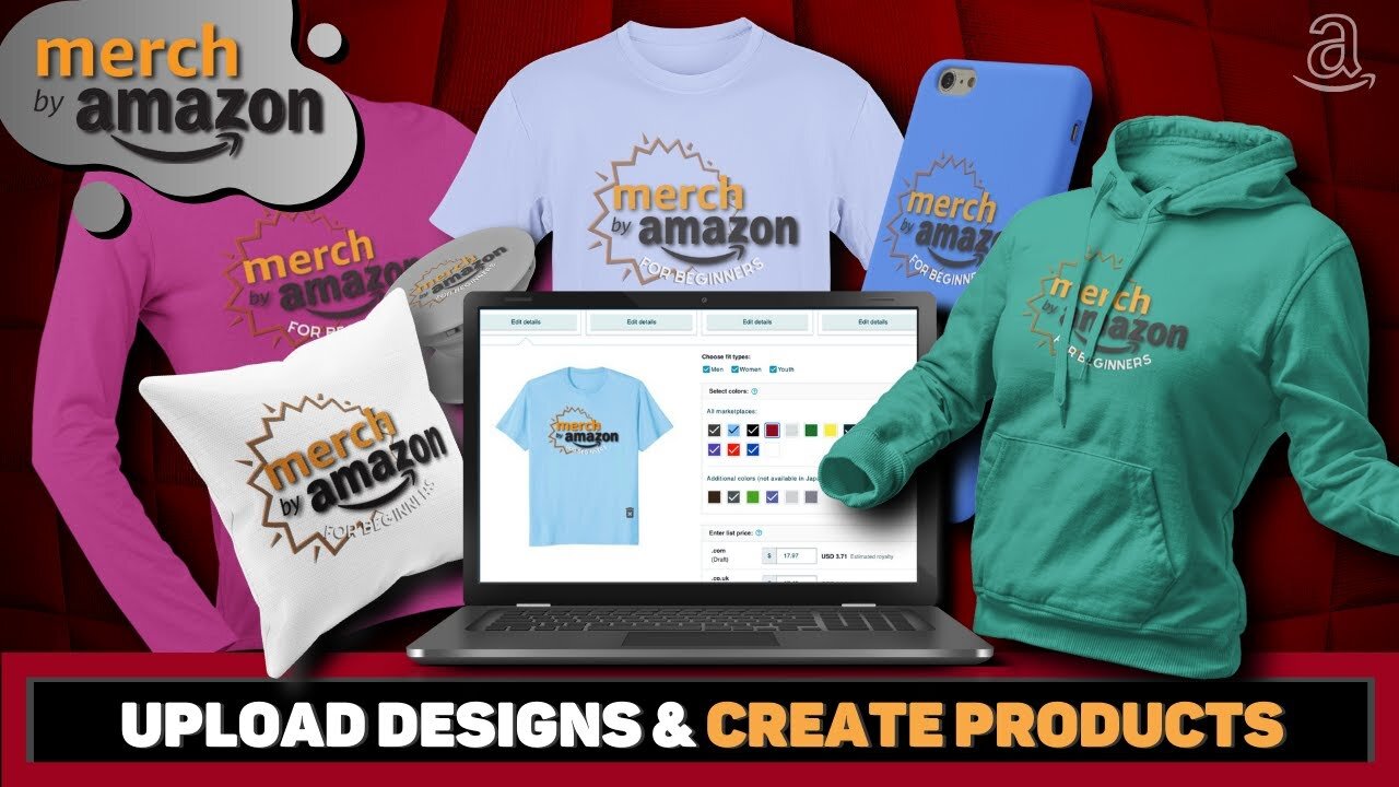 How To Upload Designs & Publish Products | Merch By Amazon 2021