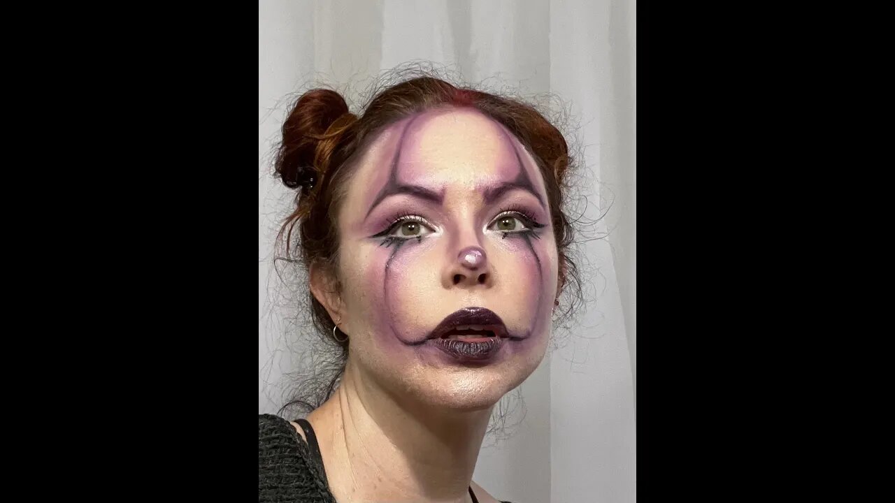 Practicing my #makeup for #halloween this #clown look was so fun