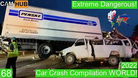 Car Crash Compilation WORLD 68- 2022 Extreme Dangerous!