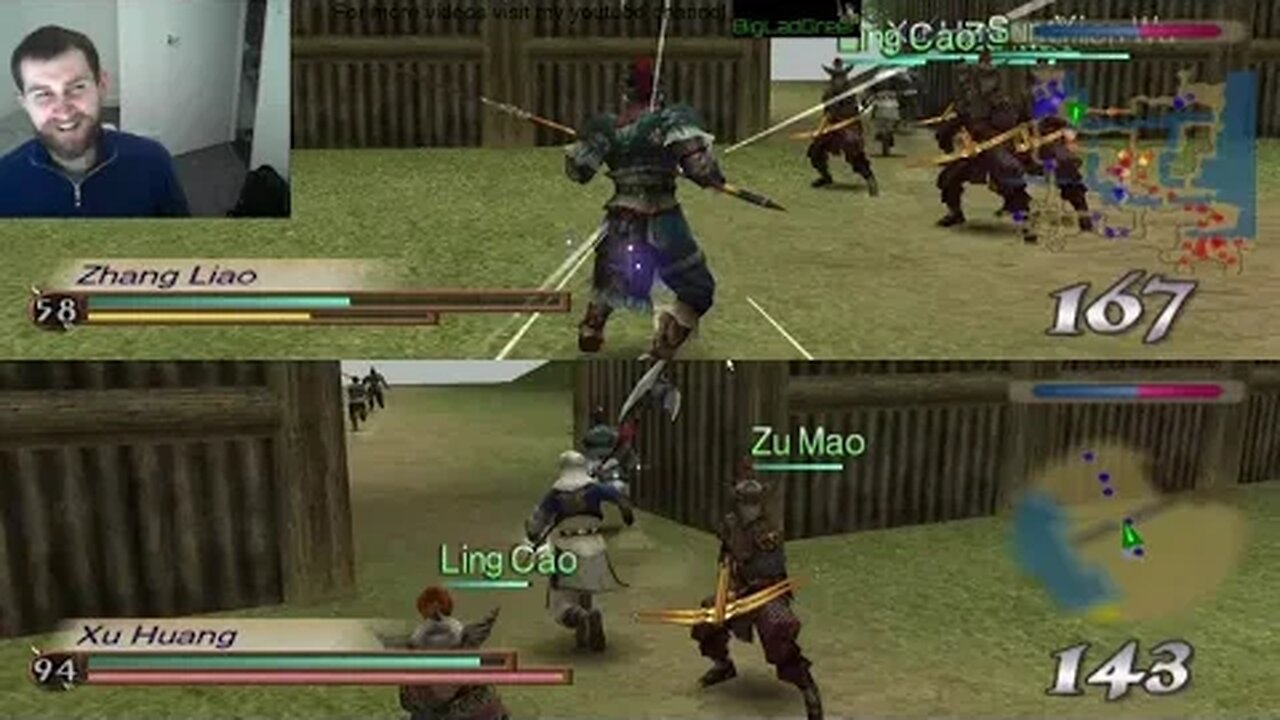 Dynasty Warriors 3 Online Co-op Zhang Liao Musou mode Hard Mode part 3