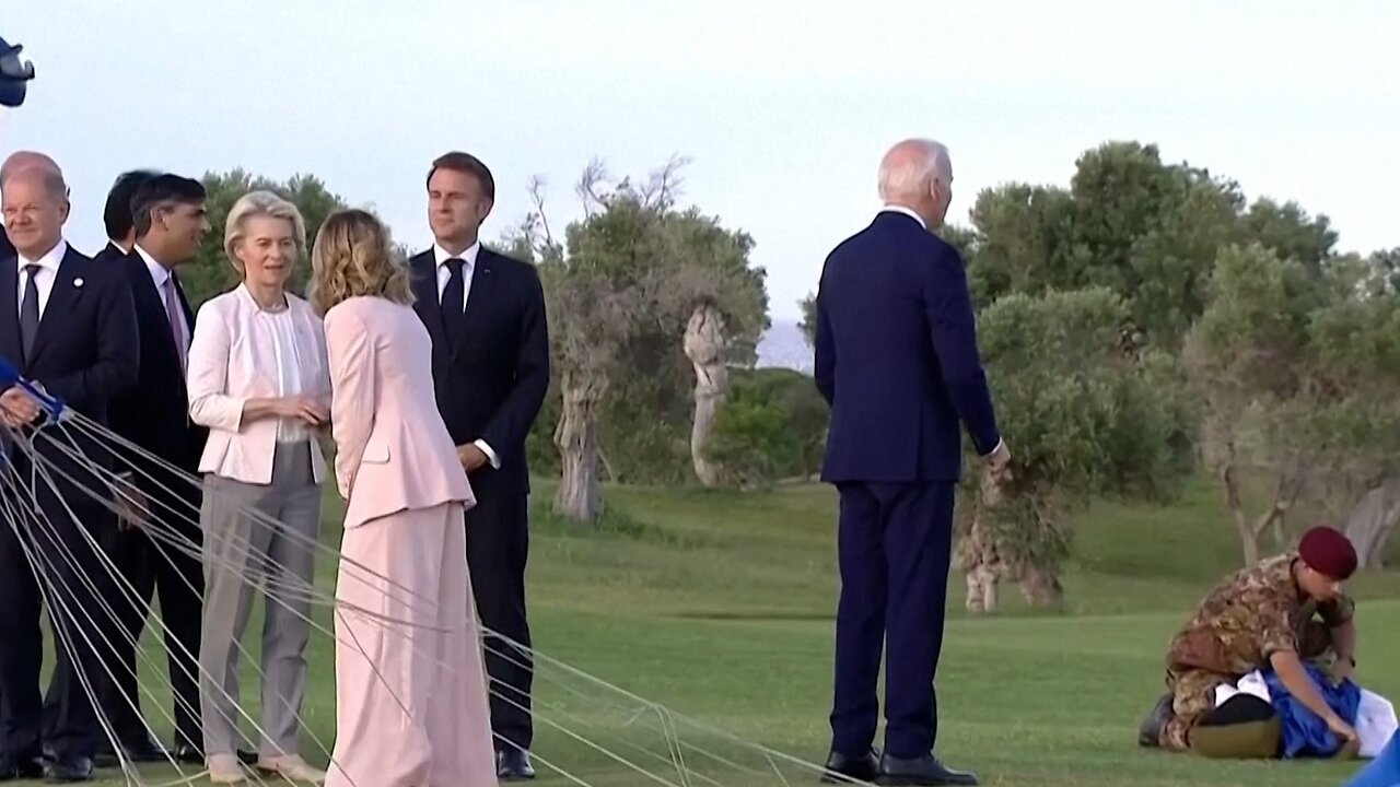 The Truth Behind Biden's G7 Moment: Skydivers and Misinformation