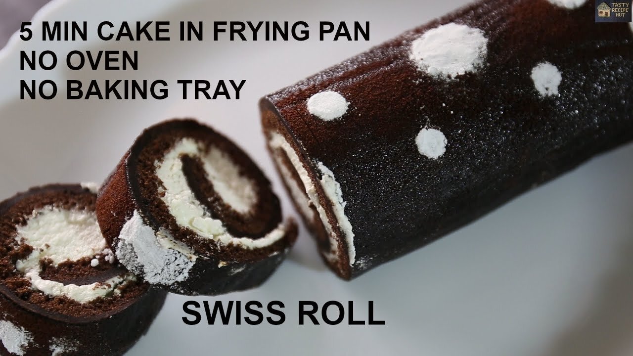 How To Make a Swiss Roll in 5 Minutes! - HowToRecipe