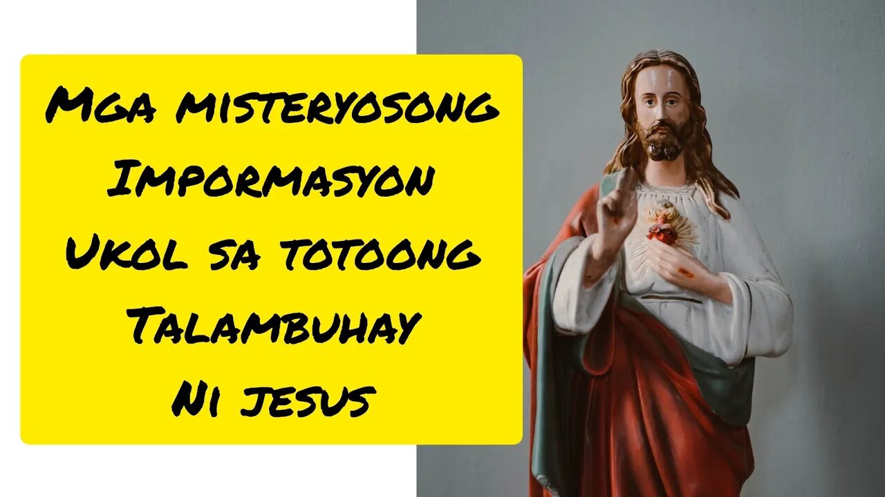 INEMBENTO LANG DAW NG SIMBAHAN ANG KWENTO NI JESUS?