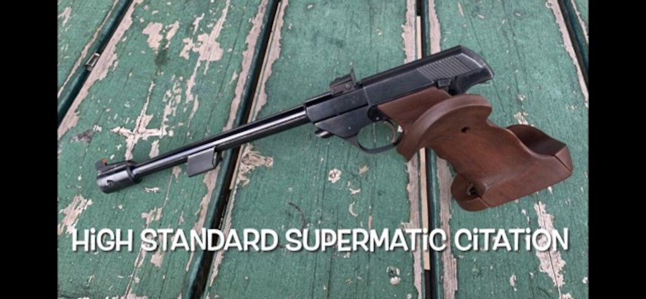 High Standard Supermatic Citation 22lr target pistol bullseye practice