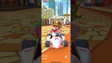 Mario Kart Tour - Mario (King) Gameplay (Mario Pipe High-End Spotlight Reward Driver)
