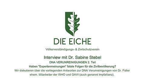 DIE EICHE CONNECT: Interview mit Dr. Sabine Stebel DNA Verunreinigung 2. Teil