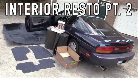 240SX Interior Restoration Part 2: Installing New Carpet & Sound Deadening!