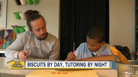 Bakery opens it's doors to provide free tutoring space for local kids at night