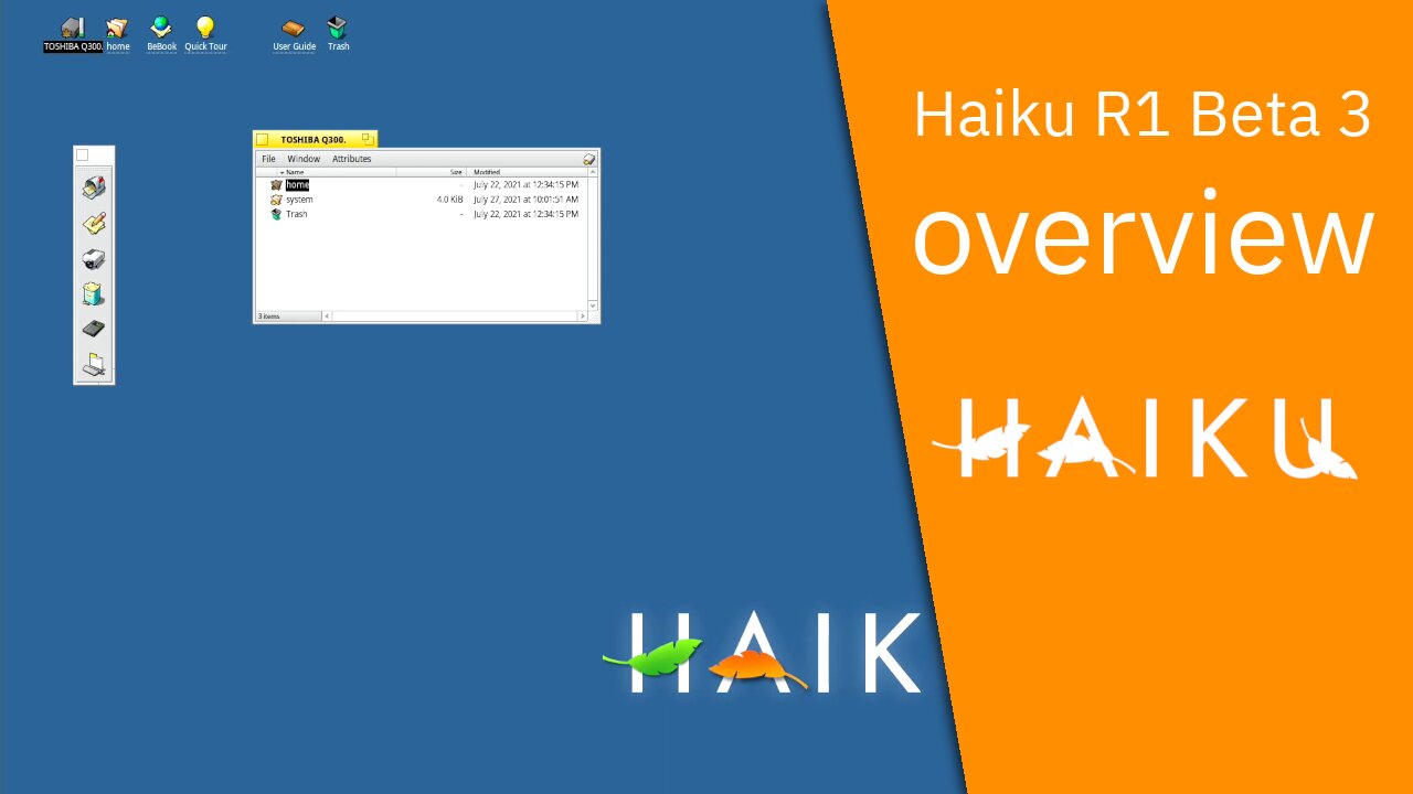 Other OS overview | Haiku R1 Beta 3