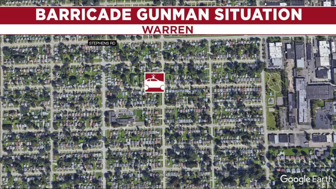 Barricaded gunman situation in Warren