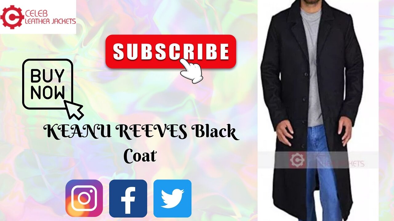 Keanu Reeves || John Constantine || Black Cotton Coat