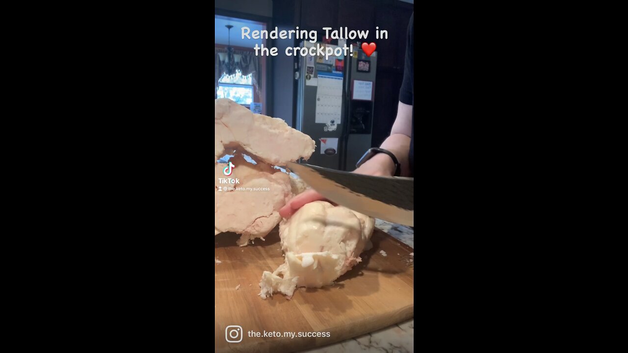 Rendering Tallow in the crockpot