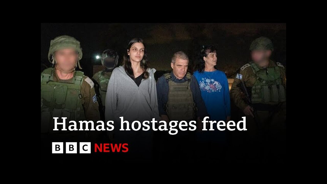 Two American hostages freed by Hamas - BBC News