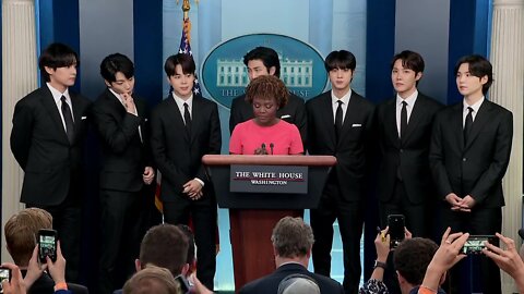 White House press secretary Karine Jean-Pierre holds a briefing