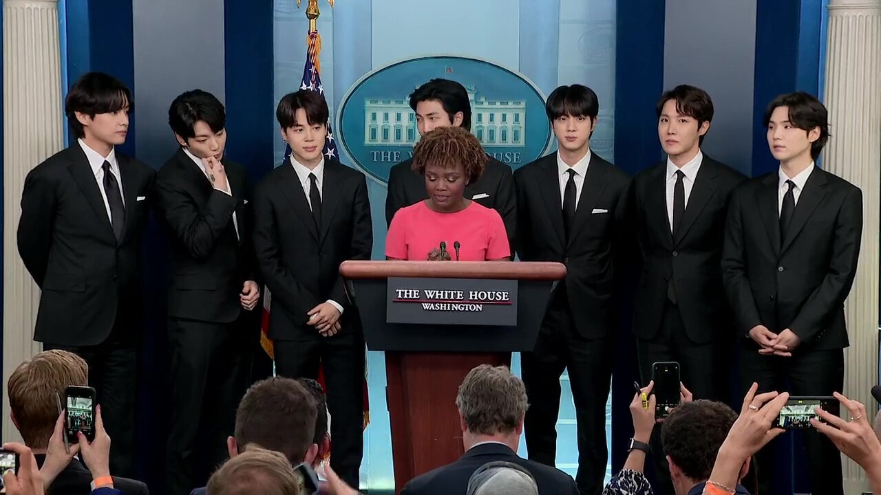 White House press secretary Karine Jean-Pierre holds a briefing