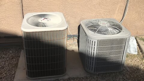 1997 Lennox and 2006 Bryant AC units running.