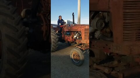 wife starts 4bt cummins farmall m cold rev