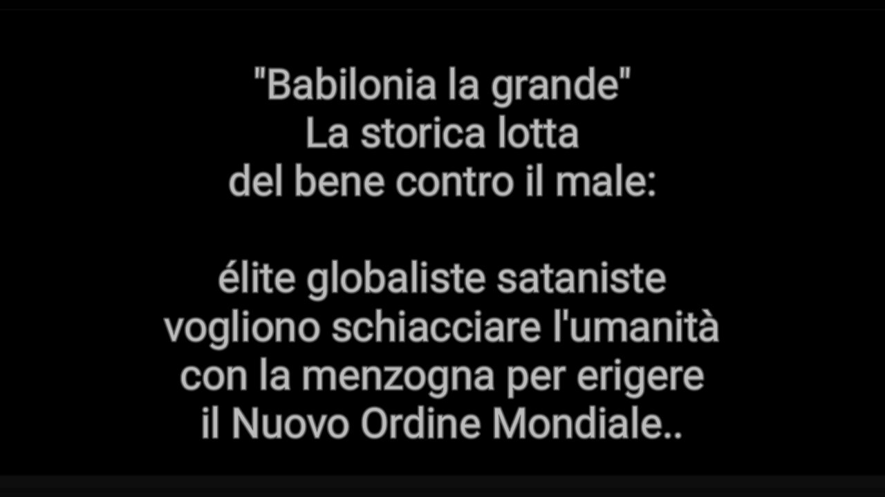 NWO, TIRANNIA: le Èlite globaliste contro l'umanità, Francesco Lamendola Lidia Sella, Canale Italia