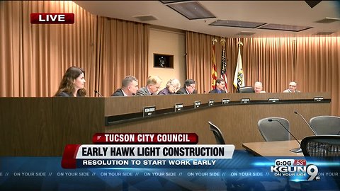 Tucson city council to vote on change that would build new HAWK lights