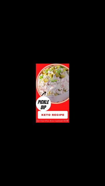 Dill pickle dip | keto recipes | low carb | low carb diet | low carb recipes #Shorts #keto
