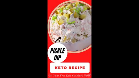 Dill pickle dip | keto recipes | low carb | low carb diet | low carb recipes #Shorts #keto