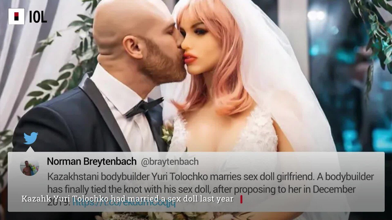Bodybuilder divorces inflatable doll and finds love again