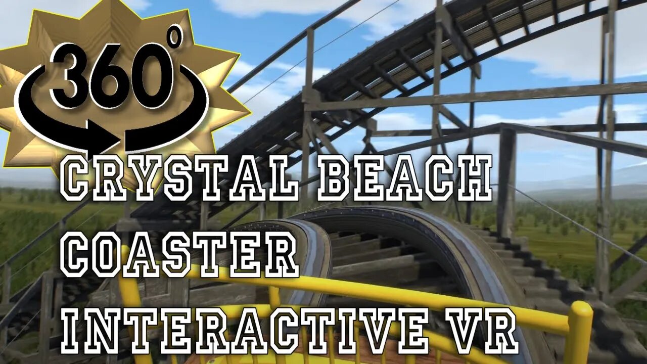 Crystal Beach Coaster virtual 3D Roller Coaster in 360° Degree interactive Technology