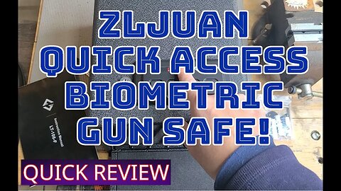 ZLJUAN Quick Access Biometric Pistol Safe with Keys and Digital Key Pad