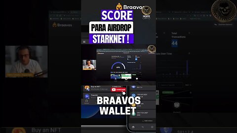 CARTEIRA BRAAVOS: SCORE AIRDROP STARKNET. #shorts #starknet #braavoswaller