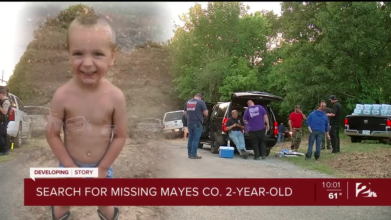 Search for missing Mayes County 2-year-old