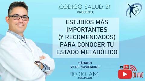 Estudios mas importantes para reconocer tu estado metabólico.