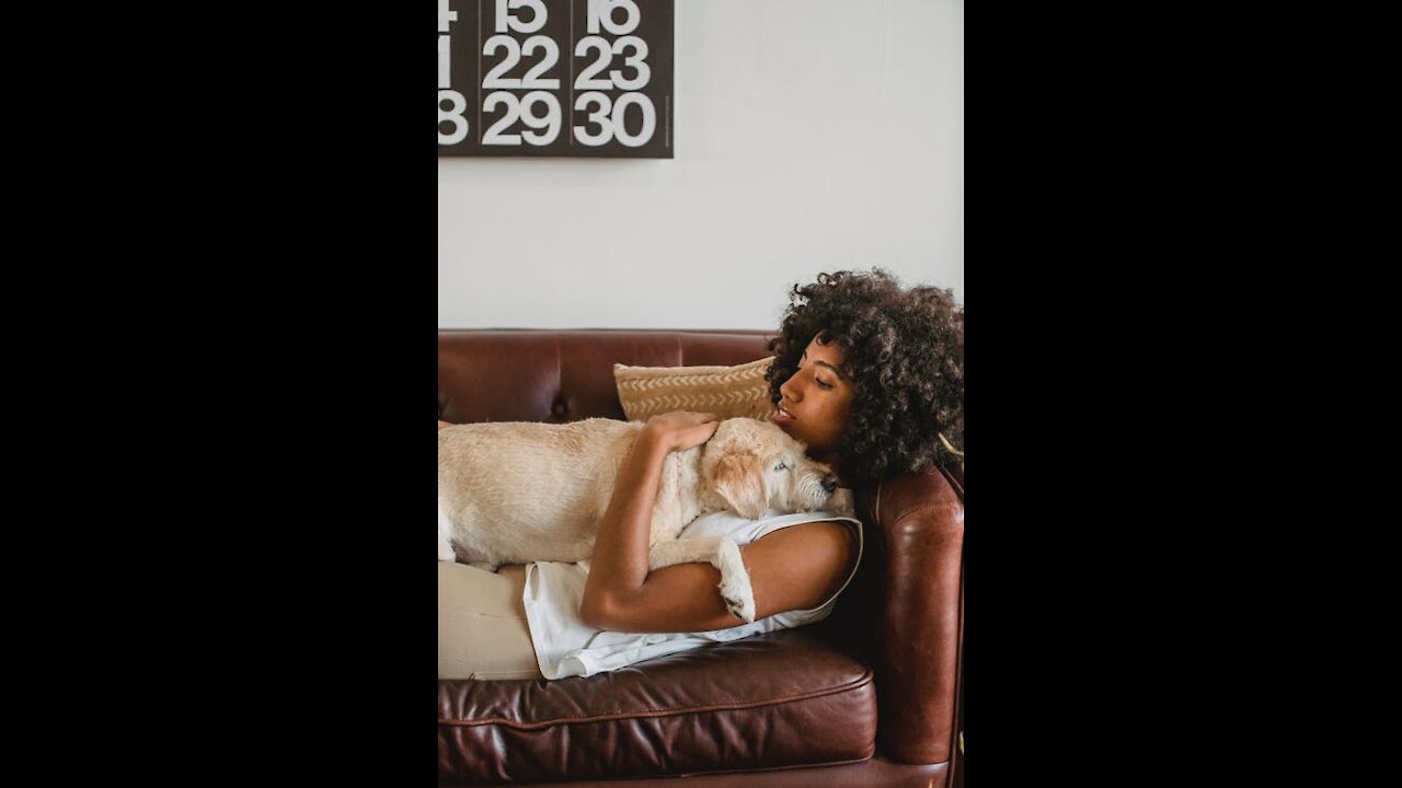 She's in love with her dog Oh......