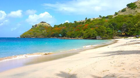 Peaceful and welcoming ocean waves of the Caribbean Sea - Nature ASMR - Water Sounds