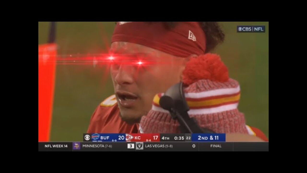 Why was Patrick Mahomes so mad at the end of the Buffalo Bills Vs Kansas City Chiefs