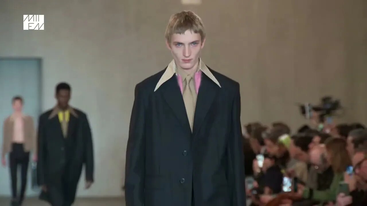 Miuccia Prada and Raf Simons present Prada Fall Winter 2023 Menswear Runway Show