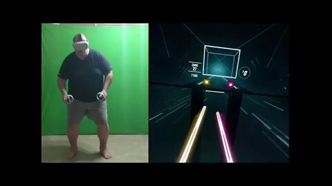 One Minute with the Oculus Quest 2 & Beat Saber