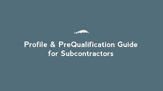 Profile & PreQual Guide - Construction Lead Generation Software