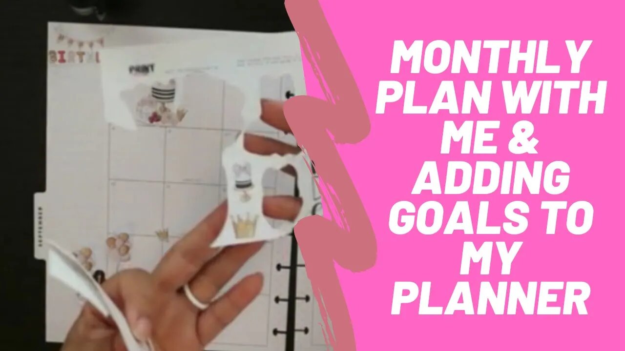 Monthly Plan with me - adding goals and prepping my planner for the month